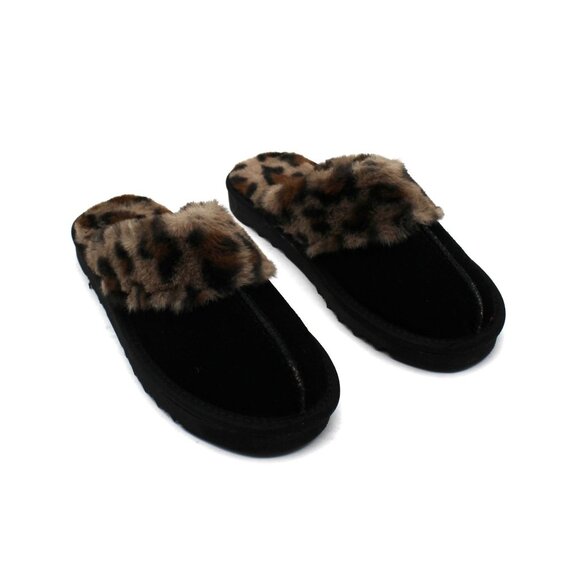 Style & Co. Shoes - Style & Co Black/Leopard Slippers
